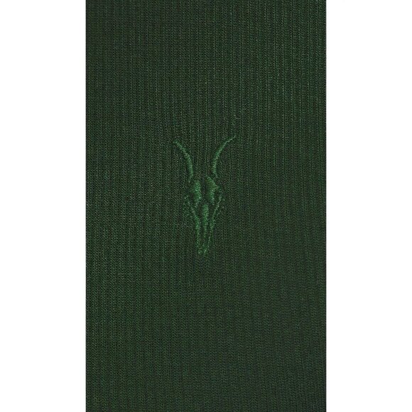 ALLSAINTS Rina Long Sleeve Roll Neck Tee in Sycamore Green Small New Womens Top - Picture 5 of 16